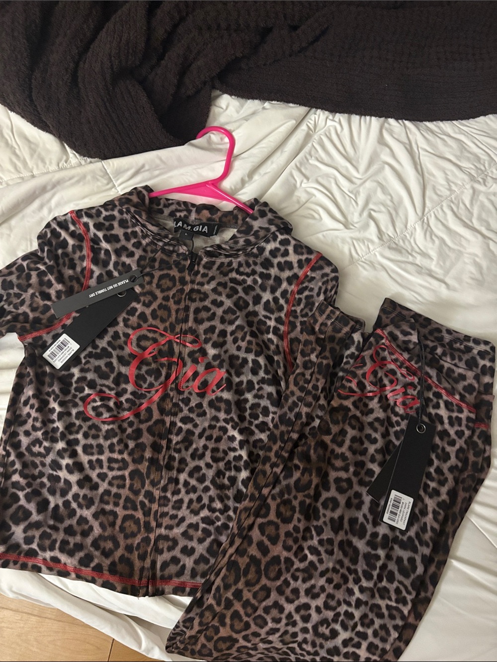 I am Gia blare tracksuit dark leopard - Picture 3 of 8